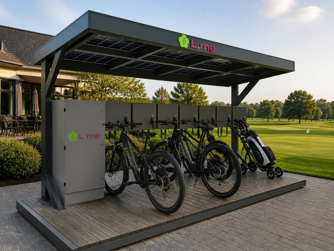 Solarbetriebene L.me Ladestation, Variante: Für Sport und Freizeit